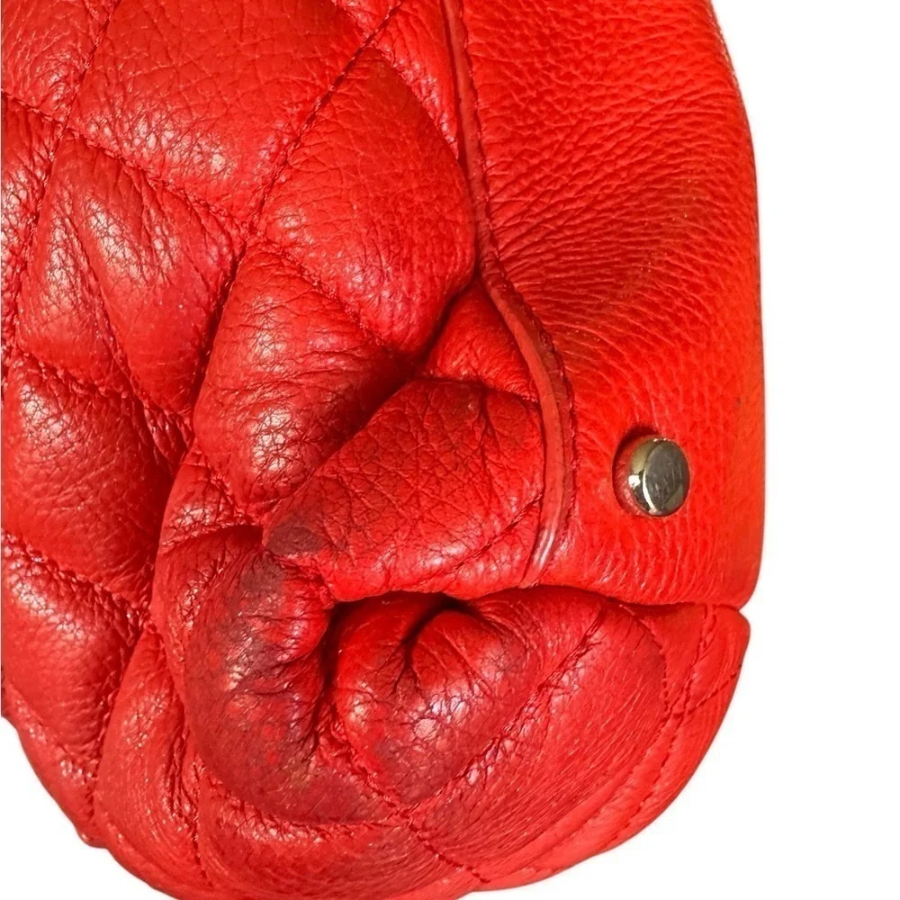 Kate Spade Gold Coast Georgina Maraschino quilted leather shoulder bag satchel